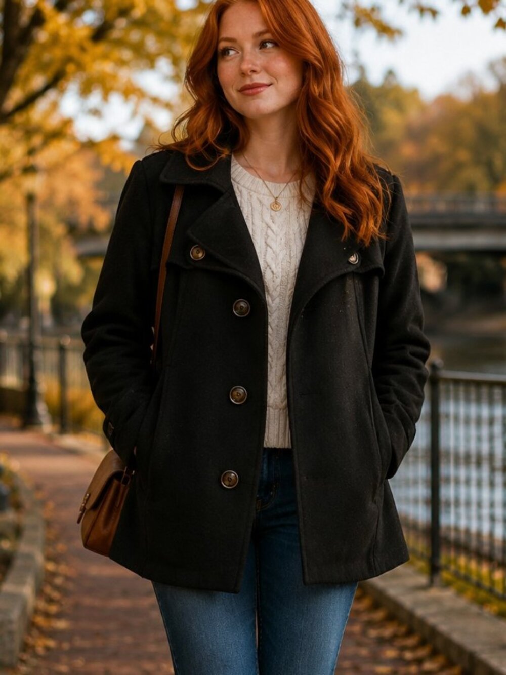 Kenneth Cole Reaction Womens M Black Cotton Button Jacket Coat Pockets Tailored